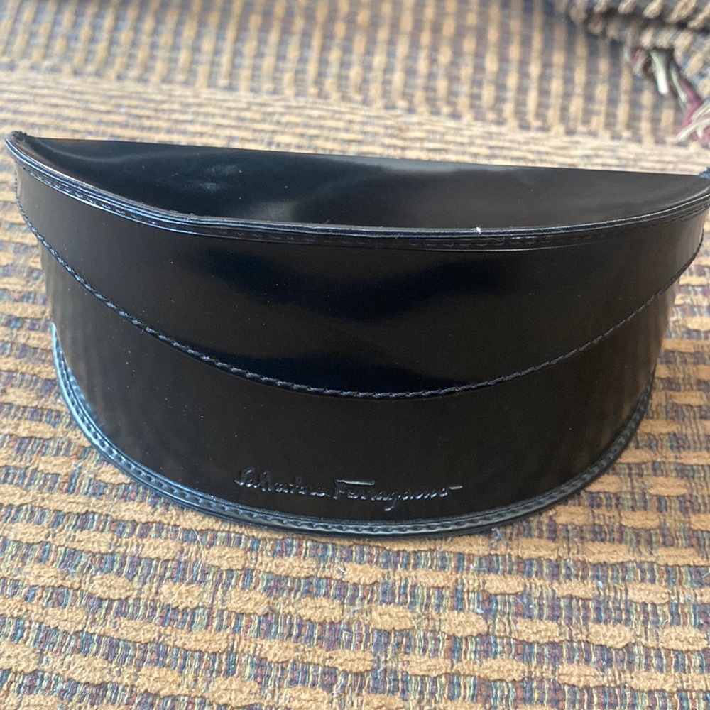 Salvatore Ferragamo sunglasses case.
